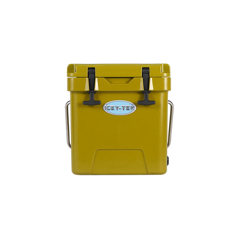 Icey-Tek 18 Litre Cube Cool Box With Handle - Army Green