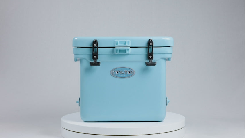 Icey-Tek 40 Litre Cube Cool Box In Baby Blue