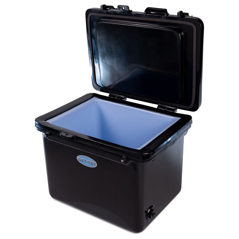 Icey-Tek 55 Litre Cube Cool Box In Jet Black