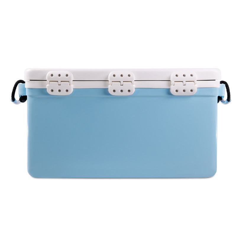 Icey-Tek 70 Litre Long Cool Box In Baby Blue + White