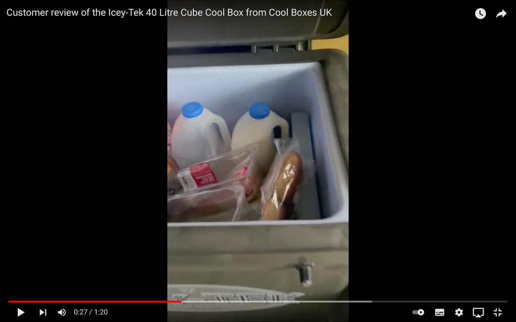 Customer review of the Icey-Tek 40 Litre Cube Cool Box from Cool Boxes UK