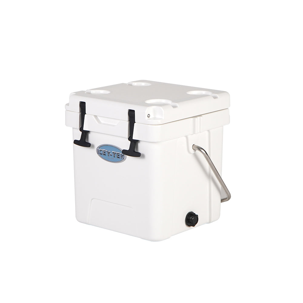 Icey-Tek 18 Litre Cube Cool Box With Handle - Ice White