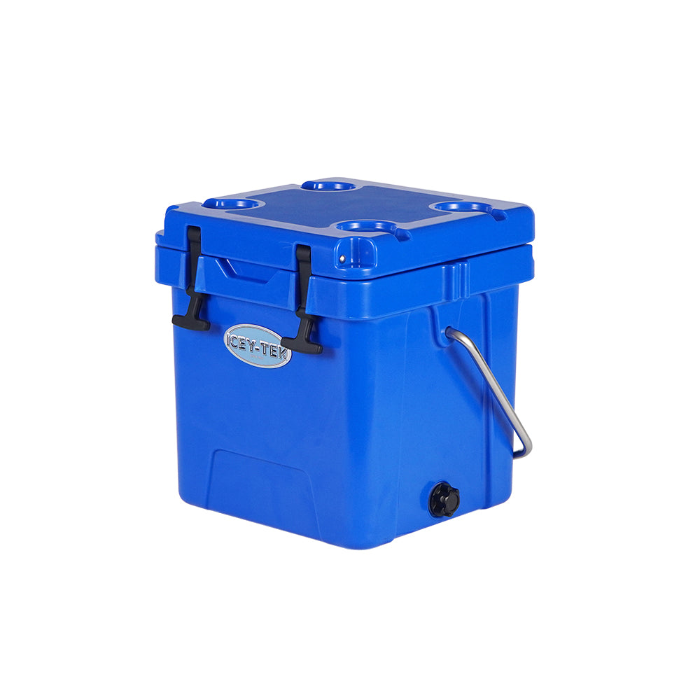 Icey-Tek 18 Litre Cube Cool Box With Handle - Ocean Blue