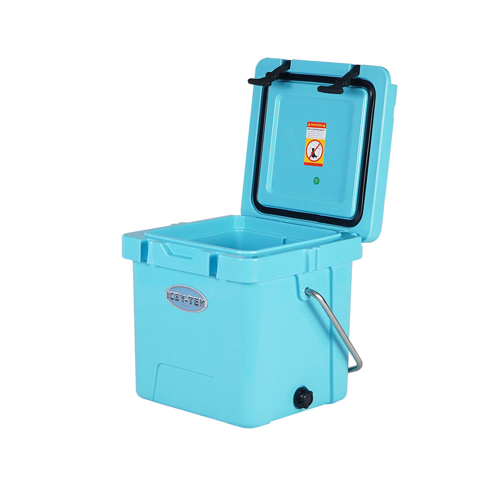 Icey-Tek 18 Litre Cube Cool Box With Handle - Baby Blue