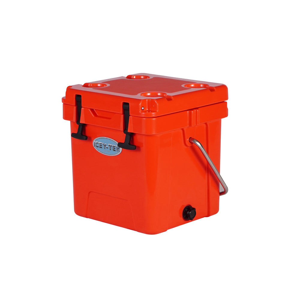 Icey-Tek 18 Litre Cube Cool Box With Handle - Candy Red