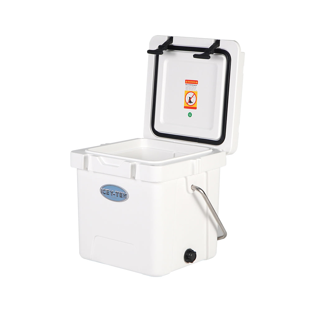Icey-Tek 18 Litre Cube Cool Box With Handle - Ice White