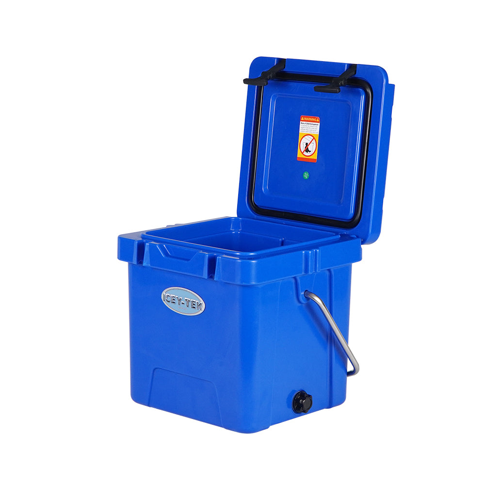 Icey-Tek 18 Litre Cube Cool Box With Handle - Ocean Blue