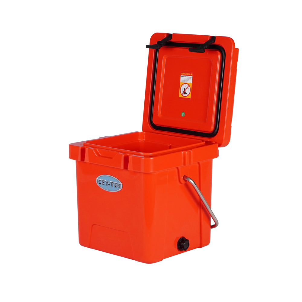 Icey-Tek 18 Litre Cube Cool Box With Handle - Candy Red