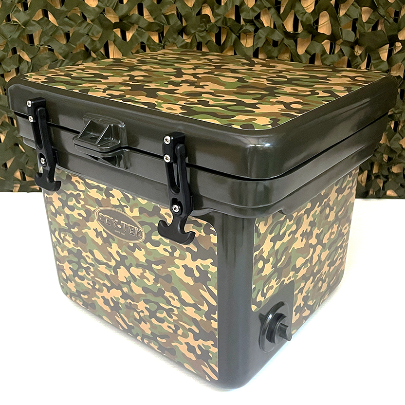 Icey-Tek 25 Litre Cube Cool Box In Classic Camo