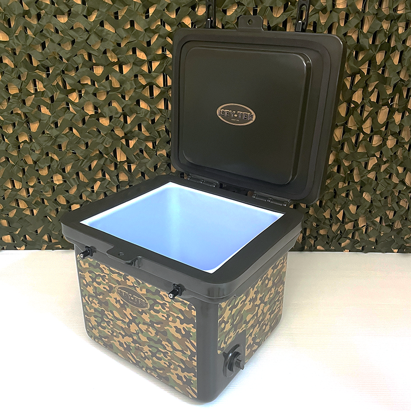 Icey-Tek 25 Litre Cube Cool Box In Classic Camo