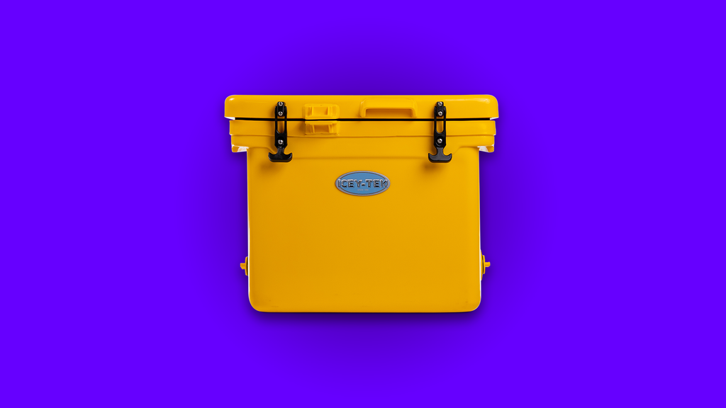 Icey-Tek 40 Litre Cube Cool Box - Sunshine Yellow