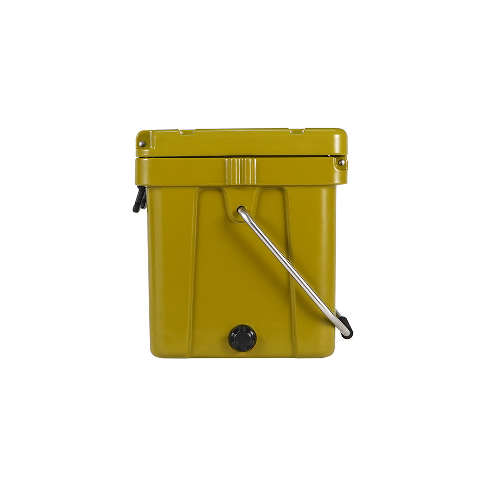 Icey-Tek 18 Litre Cube Cool Box With Handle - Army Green