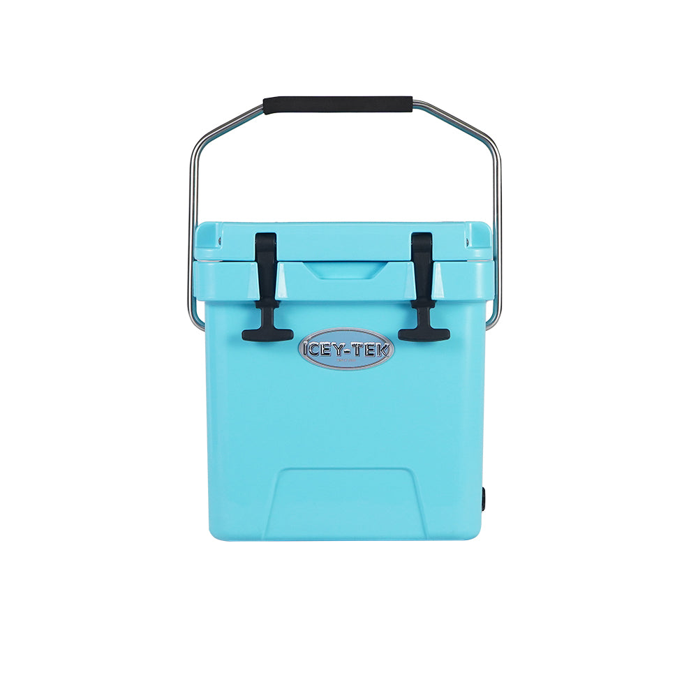 Icey-Tek 18 Litre Cube Cool Box With Handle - Baby Blue