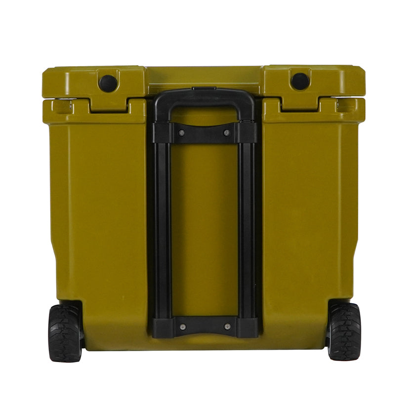 Icey-Tek 35 Litre Cool Box With Wheels - Army Green