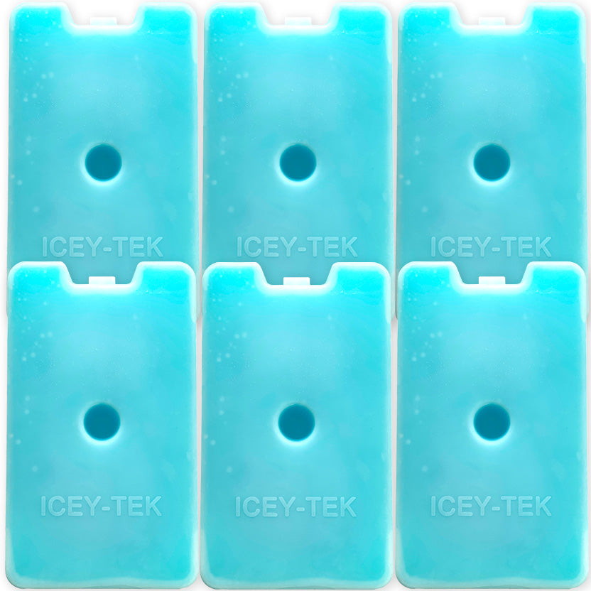 Pack Of Six Icey-Tek Small Gel Ice Packs From Cool Boxes UK