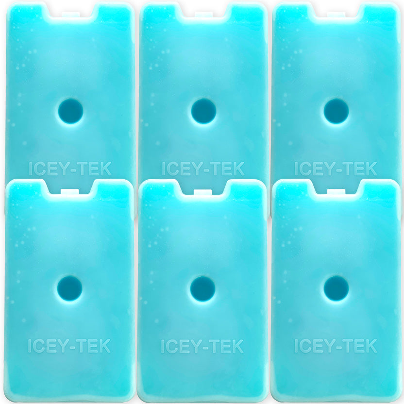 Pack Of Six Icey-Tek Small Gel Ice Packs From Cool Boxes UK