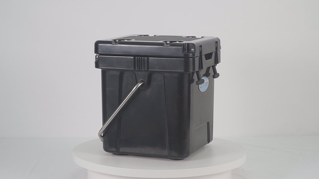 Icey-Tek 18 Litre Cool Box With Handle - Jet Black