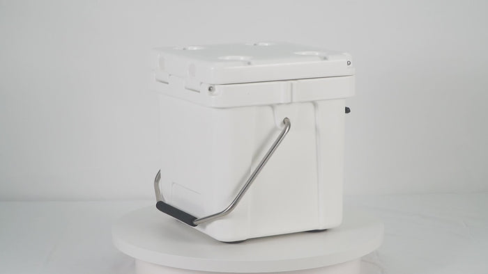 Icey-Tek 18 Litre Cool Box With Handle - Ice White