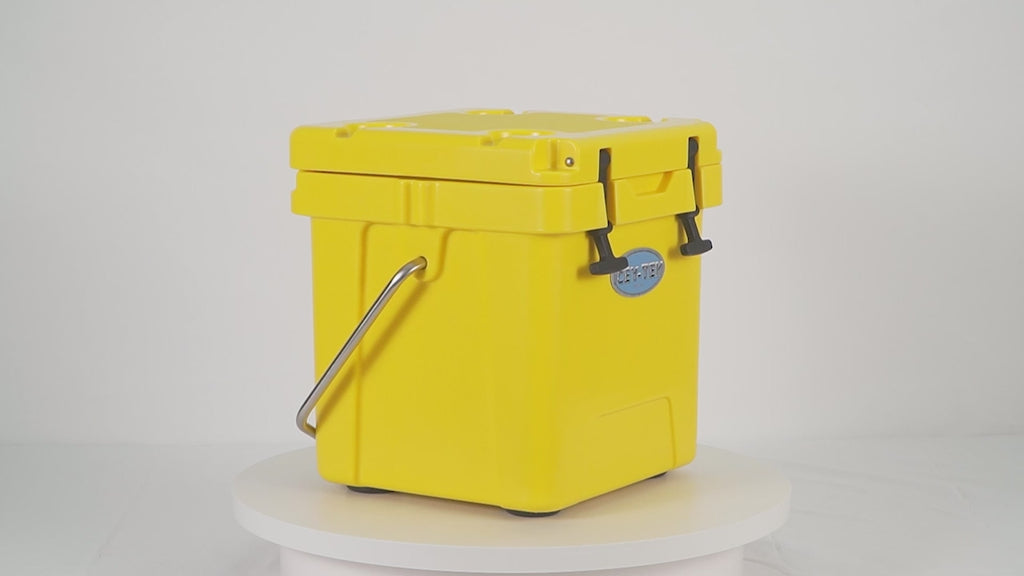Icey-Tek 18 Litre Cool Box With Handle - Sunshine Yellow