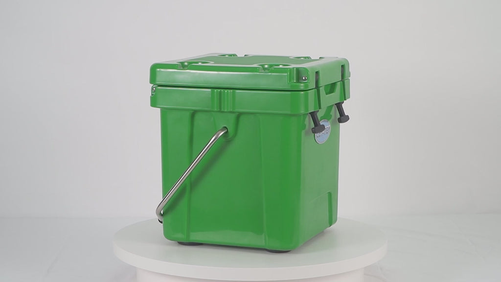 Icey-Tek 18 Litre Cool Box With Handle - Forest Green