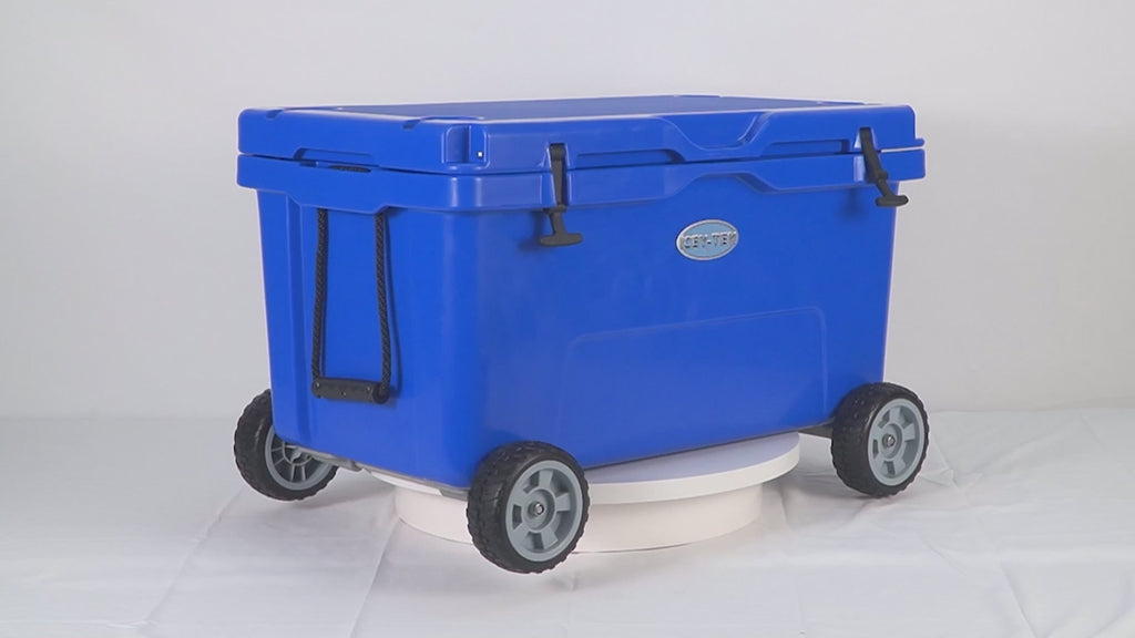 Icey-Tek 85 Litre Cool Box With Wheels - Ocean Blue