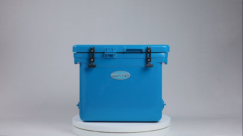 Icey-Tek 40 Litre Cube Cool Box In Ocean Blue