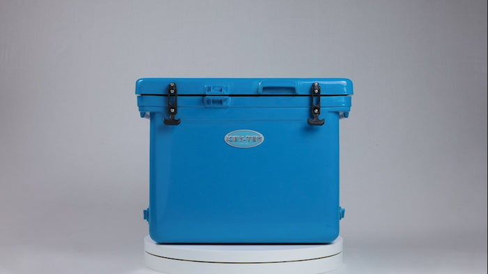 Icey-Tek 55 Litre Cube Cool Box In Ocean Blue
