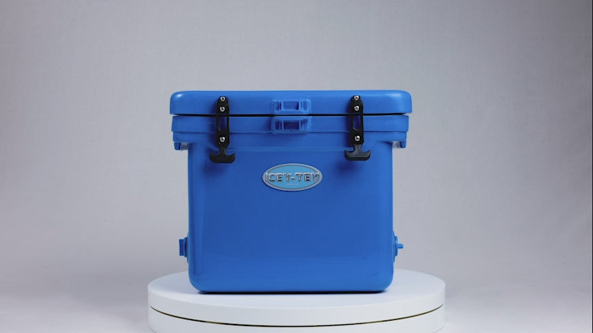 Icey-Tek 25 Litre Cube Cool Box In Ocean Blue