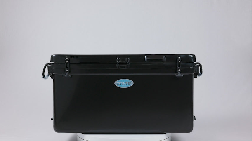 Icey-Tek 90 Litre Long Cool Box In Jet Black