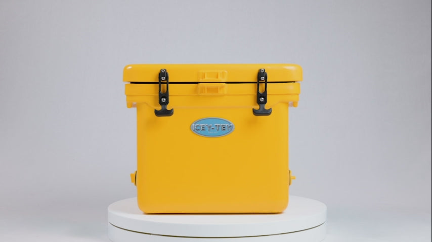 Icey-Tek 40 Litre Cube Cool Box In Sunshine Yellow