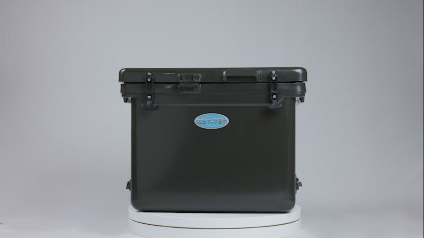 Icey-Tek 55 Litre Cube Cool Box In Dark Khaki