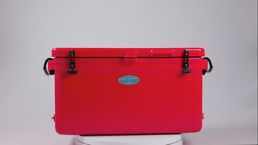 Icey-Tek 70 Litre Long Cool Box In Candy Red