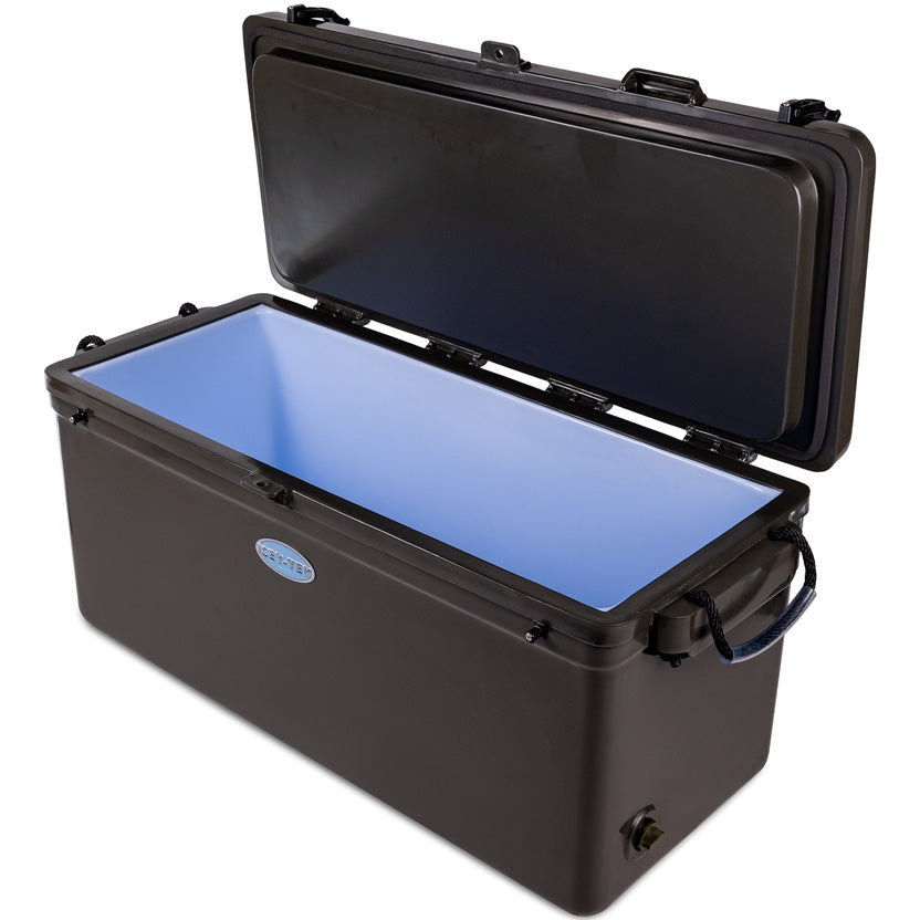 Icey-Tek 115 Litre Long Cool Box In Dark Khaki