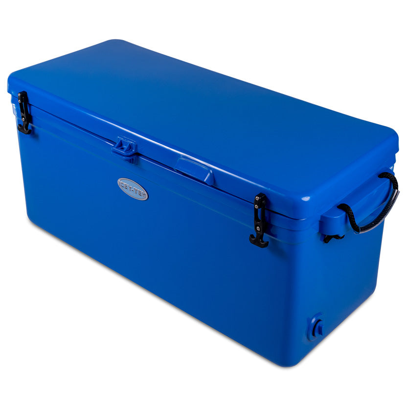 Icey-Tek 115 Litre Long Cool Box In Ocean Blue