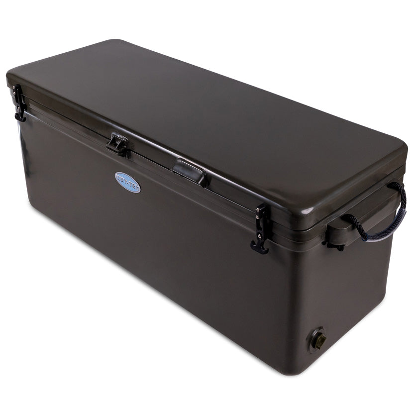 Icey-Tek 160 Litre Long Cool Box In Dark Khaki