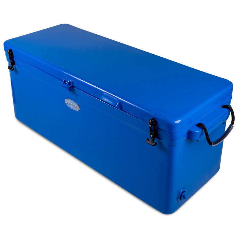 Icey-Tek 160 Litre Long Cool Box In Ocean Blue