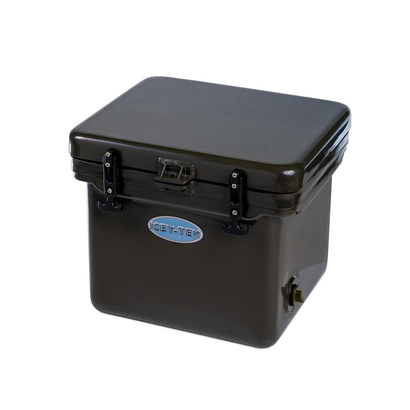 Icey-Tek 25 Litre Cube Cool Box In Dark Khaki
