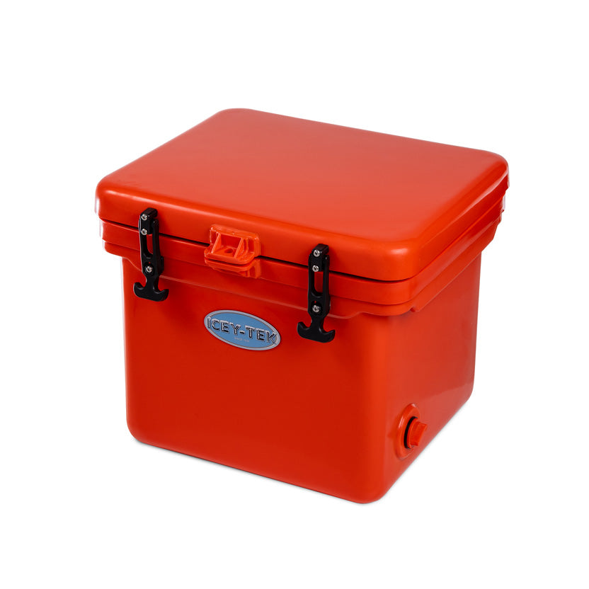 Icey-Tek 25 Litre Cube Cool Box In Flame Orange