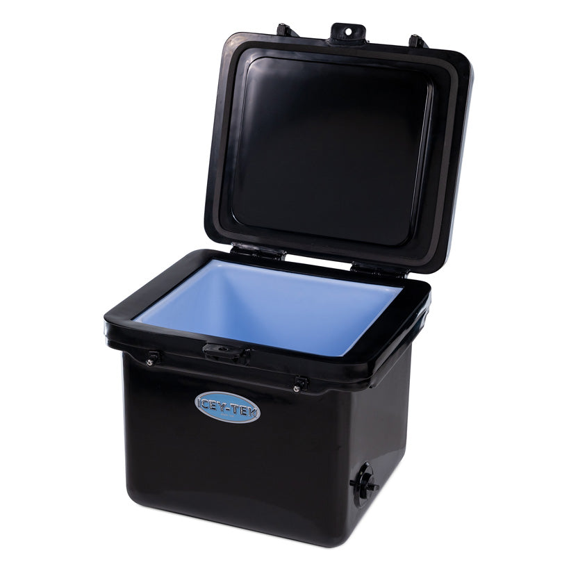 Icey-Tek 25 Litre Cube Cool Box In Jet Black