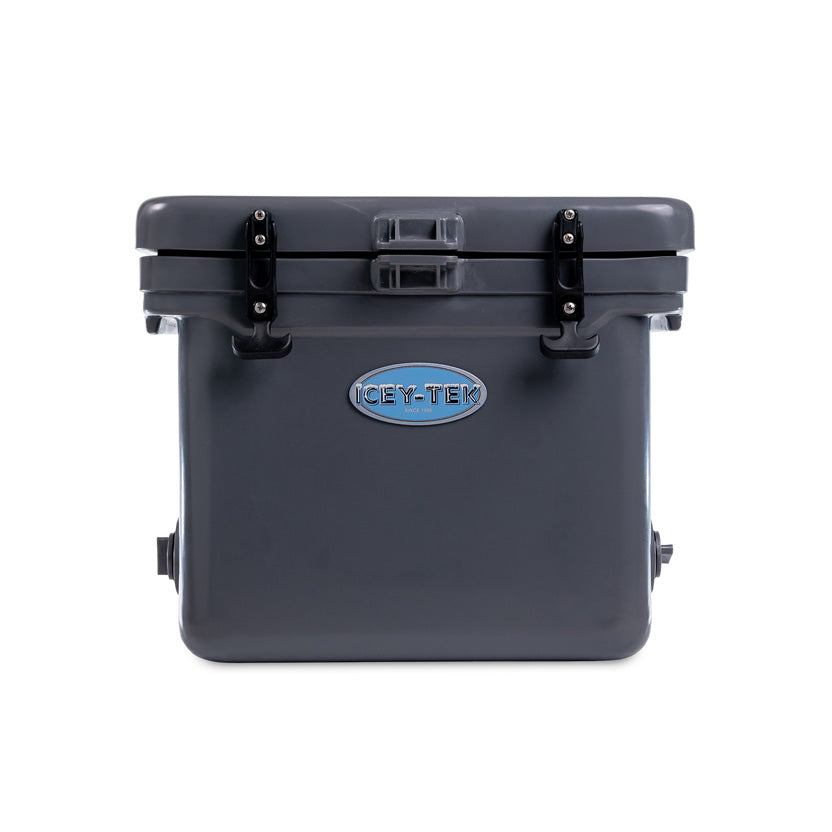 Icey-Tek 25 Litre Cube Cool Box In Steel Grey