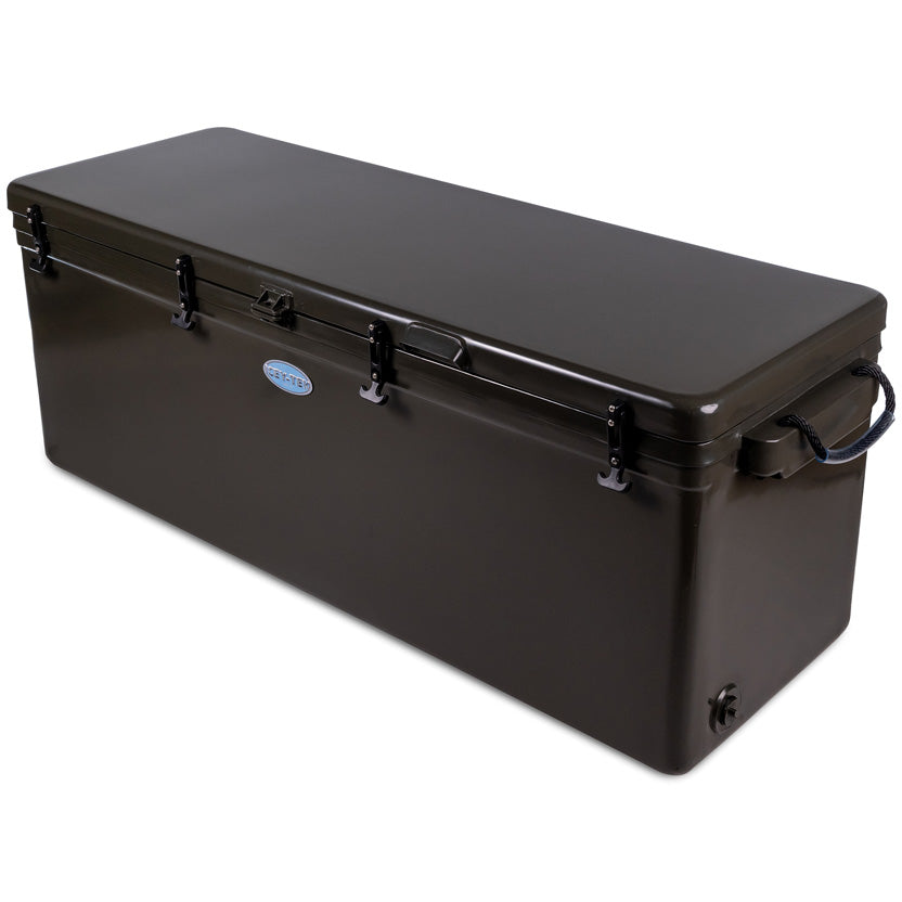 Icey-Tek 260 Litre Long Cool Box In Dark Khaki