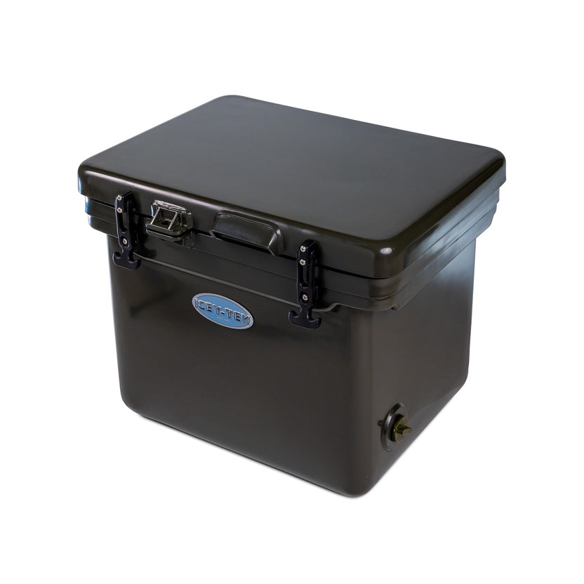 Icey-Tek 40 Litre Cube Cool Box In Dark Khaki