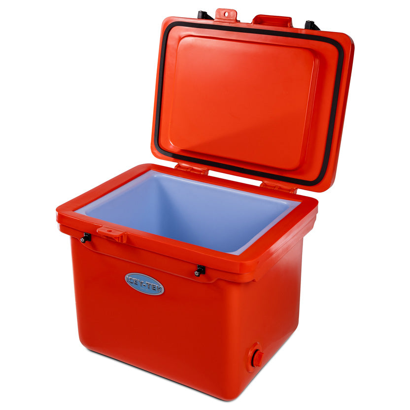 Icey-Tek 40 Litre Cube Cool Box In Flame Orange