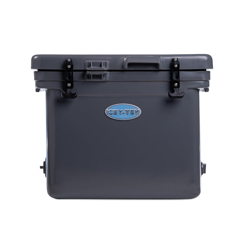 Icey-Tek 40 Litre Cube Cool Box In Steel Grey