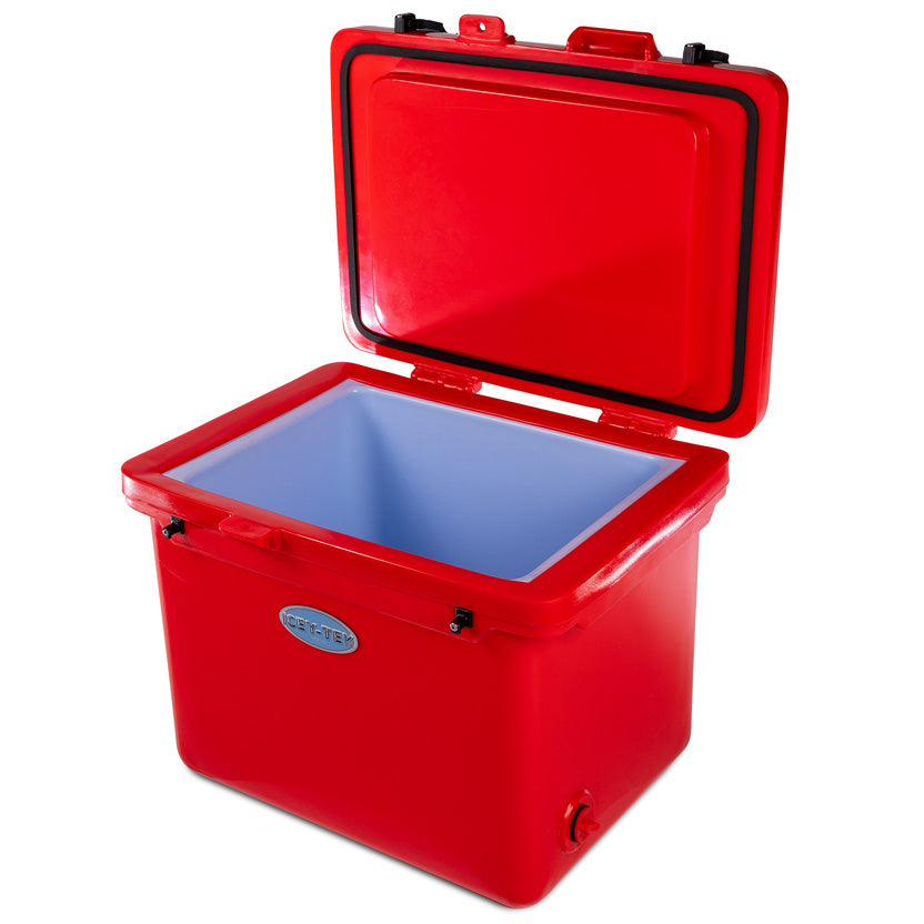 Icey-Tek 55 Litre Cube Cool Box In Candy Red