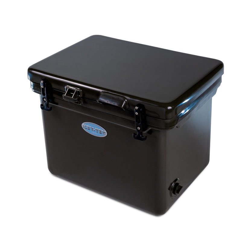 Icey-Tek 55 Litre Cube Cool Box In Dark Khaki