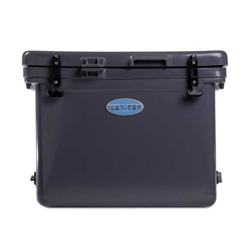 Icey-Tek 55 Litre Cube Cool Box In Steel Grey