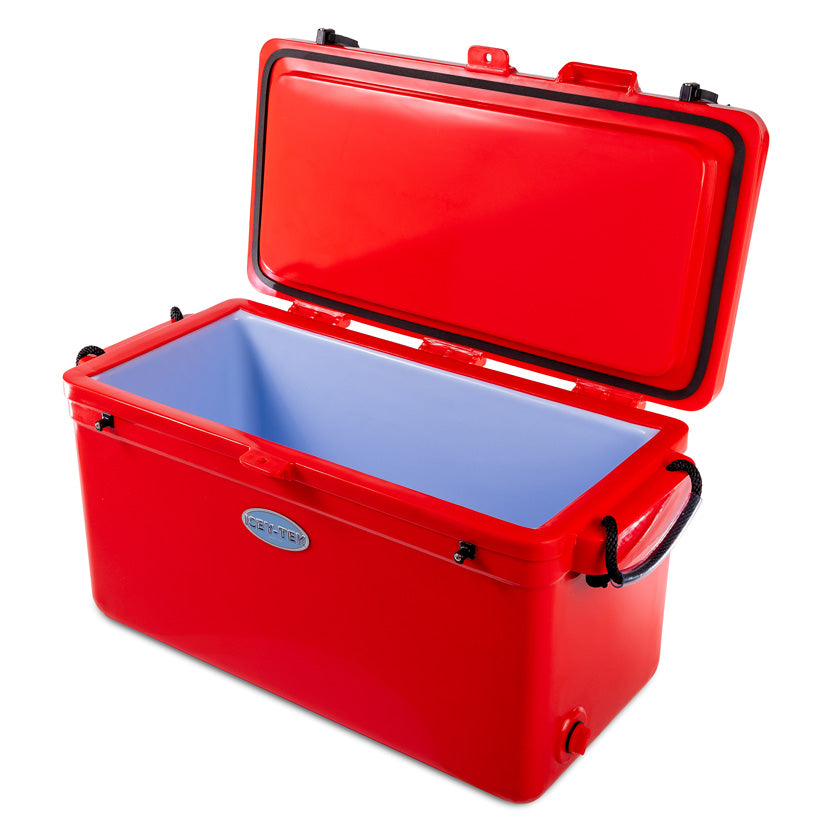Icey-Tek 70 Litre Long Cool Box In Candy Red