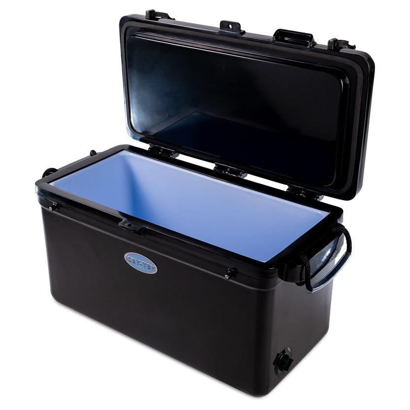 Icey-Tek 70 Litre Long Cool Box In Jet Black