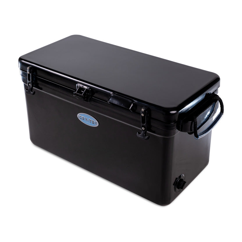 Icey-Tek 70 Litre Long Cool Box In Jet Black